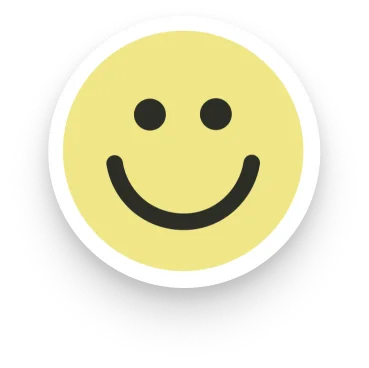 Smiley face sticker